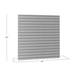 Newage Products Pro 3.0 Series 16 Sq. Ft. Steel Slatwall-51744-Single-Garage Giant 