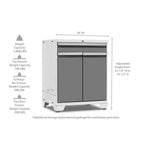 Newage Products Pro 3.0 Series 28" Multi-Function Cabinet-52003-Grey-Garage Giant 