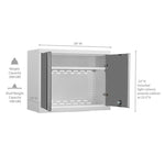 Newage Products Pro 3.0 Series 28" Wall Cabinet-52000-Grey-Garage Giant 
