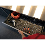 Newage Products Pro 3.0 Series 42" Base Cabinet And 84" Workbench With Worktop-56866-Grey-Bamboo Worktop-Garage Giant 