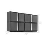 Newage Products Pro 3.0 Series 42" Extra-Wide Wall Cabinets-52631-Grey-1-Piece-Garage Giant 