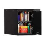 Newage Products Pro 3.0 Series Black 24" Corner Wall Cabinet-52801-Garage Giant 