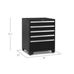 Newage Products Pro 3.0 Series Black 28" 5-Drawer Tool Cabinet-52804-Garage Giant 
