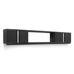 Newage Products Pro 3.0 Series 3-Piece Wall Cabinet Set With 56" Integrated Display Shelf-64337-Black-Garage Giant 