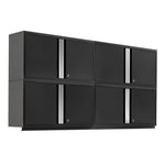 Newage Products Pro 3.0 Series 42" Extra-Wide Wall Cabinets-64338-Black-4-Piece-Garage Giant 