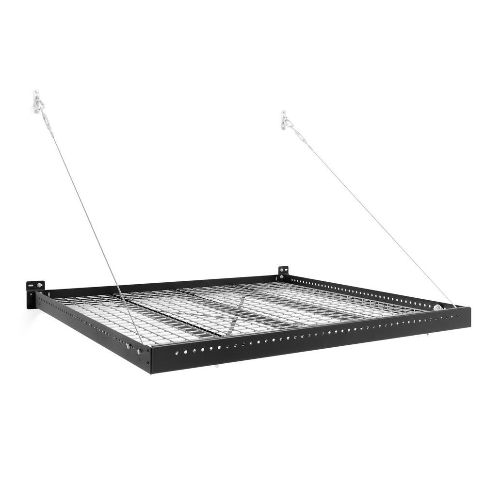 Newage Products Pro 3.0 Series Garage Shelf-40402-Black-1x 4ft. x 4ft.-Garage Giant