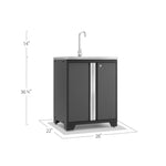 Newage Products Pro 3.0 Series 28" Garage Sink Cabinet-52014-Garage Giant 