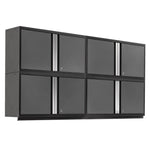 Newage Products Pro 3.0 Series 42" Extra-Wide Wall Cabinets-55990-Grey-4-Piece-Garage Giant 
