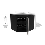Newage Products Pro 3.0 Series Grey Corner 24" Wall Cabinet-52001-Garage Giant 