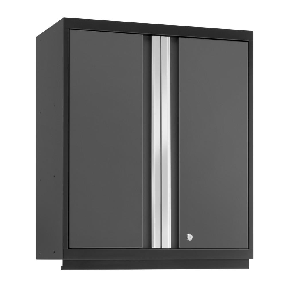 Newage Products Pro 3.0 Series Grey Tall Wall Cabinet-52015-Garage Giant