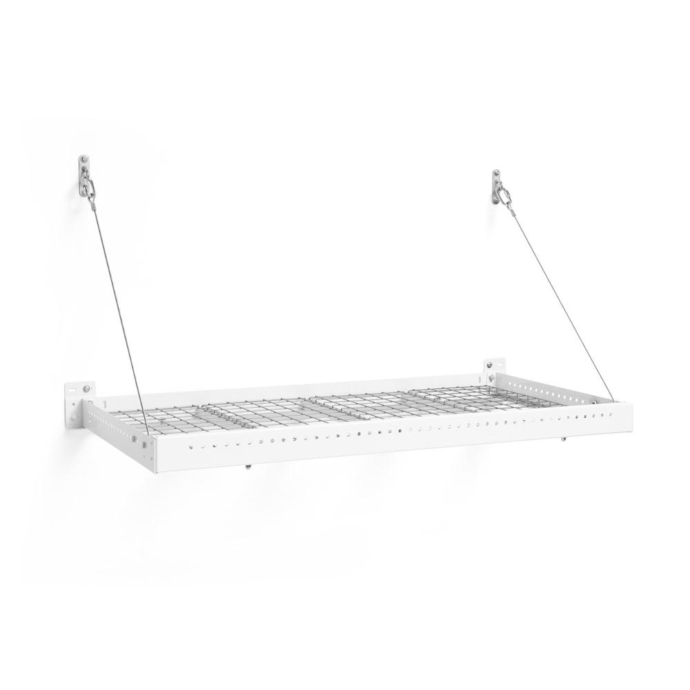 Newage Products Pro 3.0 Series Garage Shelf-40411-White-2x 2ft. x 4ft.-Garage Giant