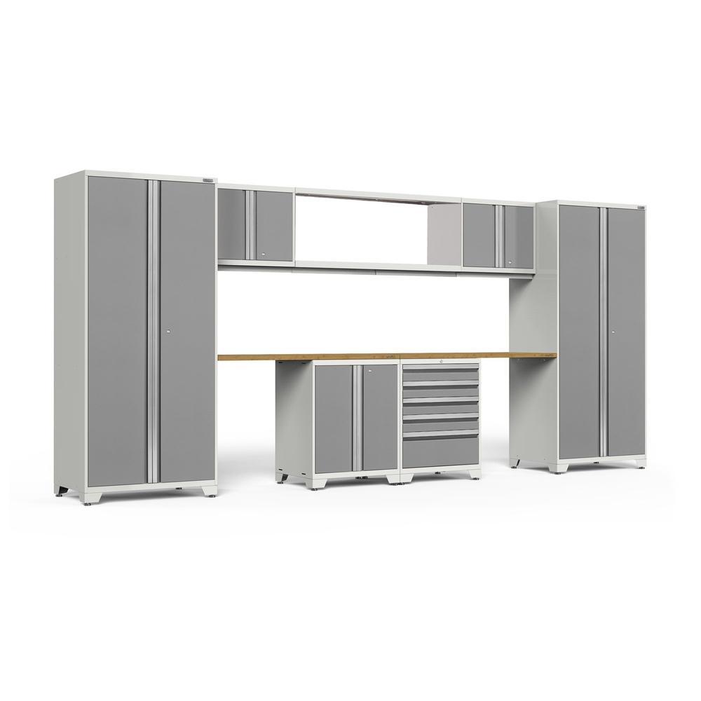 Newage Products Pro 3.0 Series 9-Piece Garage Cabinet Set With 56