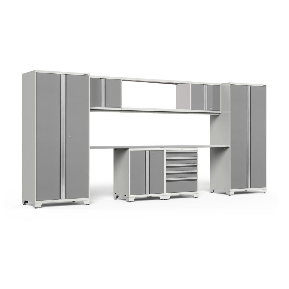 Newage Products Pro 3.0 Series 9-Piece Garage Cabinet Set With 56