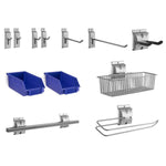 Newage Products Slatwall Backsplash Hook Kit-51720-12-Piece-Garage Giant 