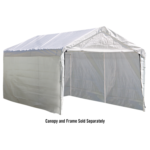 Shelterlogic Maxap White Canopy Enclosure Kit 10 Ft. x 20 Ft. Garage Giant