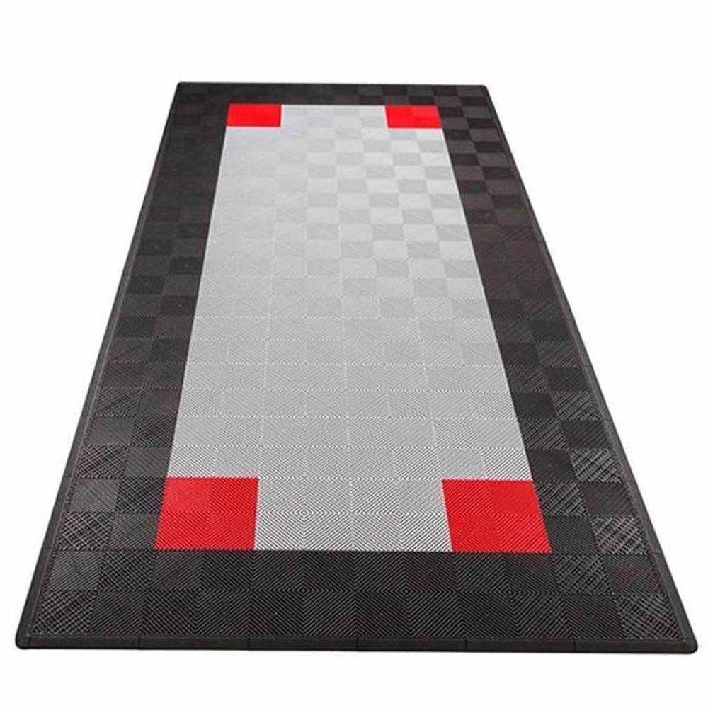One Car Ribtrax Smooth Parking Garage Mat: Park Any Car In Style