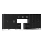 Ulti-MATE Garage Cabinets 10-Piece Set-UG22101B-Midnight Black-Recessed-Garage Giant 