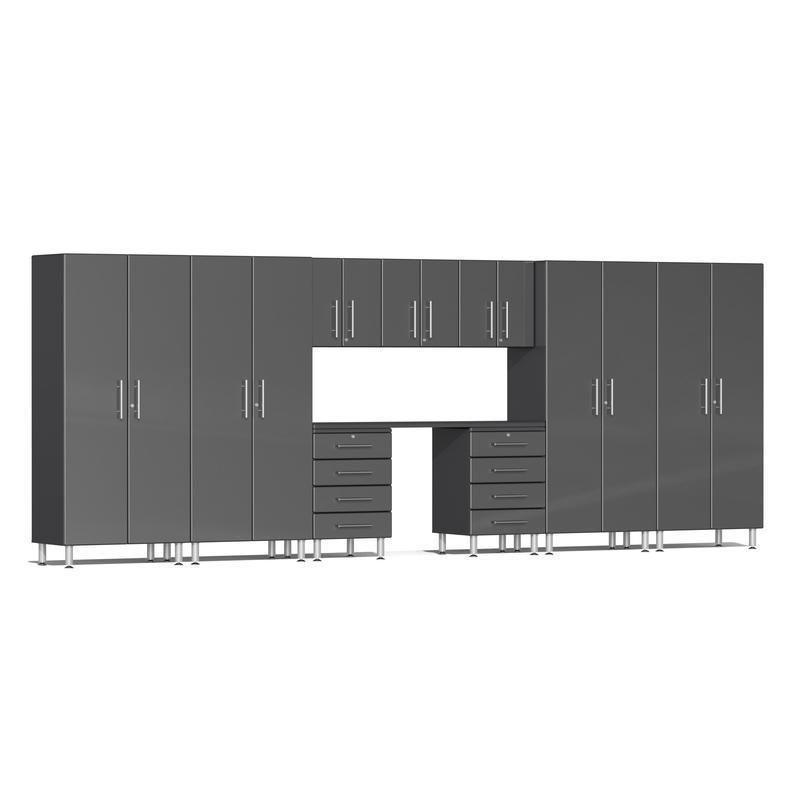 Ulti-MATE Garage Cabinets 10-Piece Set-UG22101G-Graphite Grey-Recessed-Garage Giant