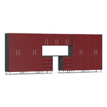 Ulti-MATE Garage Cabinets 10-Piece Set-UG22101R-Ruby Red-Recessed-Garage Giant 