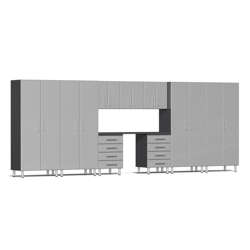Ulti-MATE Garage Cabinets 10-Piece Set-UG22101S-Stardust Silver-Recessed-Garage Giant