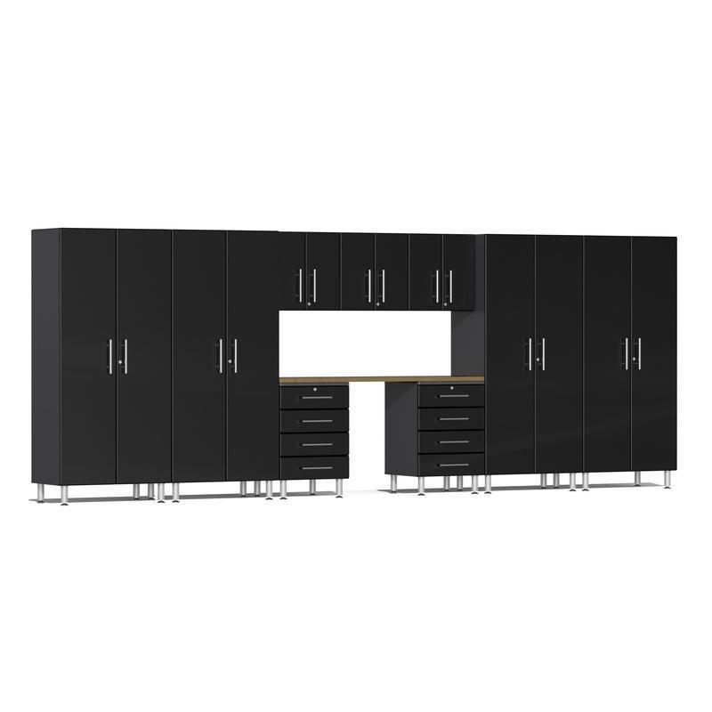 Ulti-MATE Garage Cabinets 10-Piece Set-UG22102B-Midnight Black-Bamboo-Garage Giant
