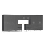 Ulti-MATE Garage Cabinets 10-Piece Set-UG22102G-Graphite Grey-Bamboo-Garage Giant 