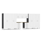 Ulti-MATE Garage Cabinets 10-Piece Set-UG22102W-Starfire White-Bamboo-Garage Giant 