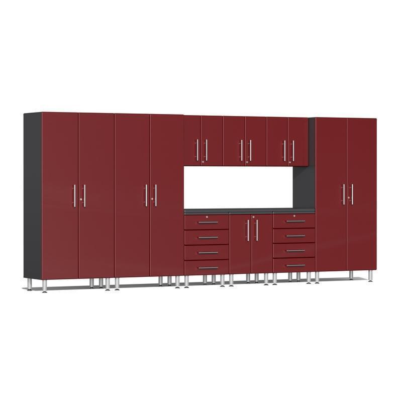 Ulti-MATE Garage Cabinets 10-Piece Workbench Set-UG23101R-Ruby Red-Garage Giant