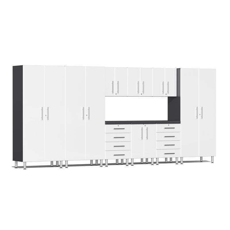 Ulti-MATE Garage Cabinets 10-Piece Workbench Set-UG23101W-Starfire White-Garage Giant