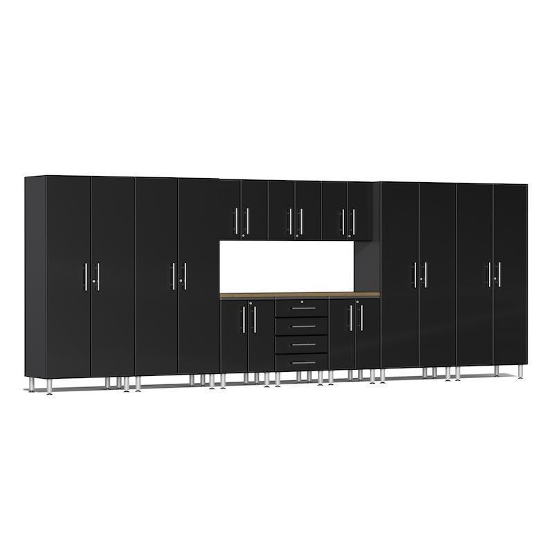 Ulti-MATE Garage Cabinets 11-Piece Set With 4X Tall Cabinets-UG22112B-Midnight Black-Garage Giant