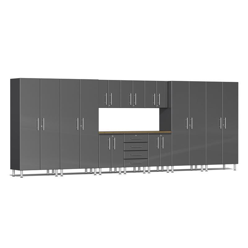 Ulti-MATE Garage Cabinets 11-Piece Set With 4X Tall Cabinets-UG22112G-Graphite Grey-Garage Giant