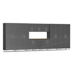 Ulti-MATE Garage Cabinets 11-Piece Set With 4X Tall Cabinets-UG22112G-Graphite Grey-Garage Giant 