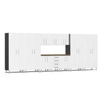 Ulti-MATE Garage Cabinets 11-Piece Set With 4X Tall Cabinets-UG22112W-Starfire White-Garage Giant 