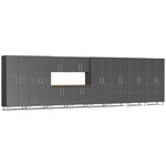 Ulti-MATE Garage Cabinets 11-Piece Set With 6X Tall Cabinets-UG24112G-Graphite Grey-Garage Giant 