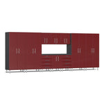 Ulti-MATE Garage Cabinets 11-Piece Set-UG22111R-Ruby Red-Garage Giant 