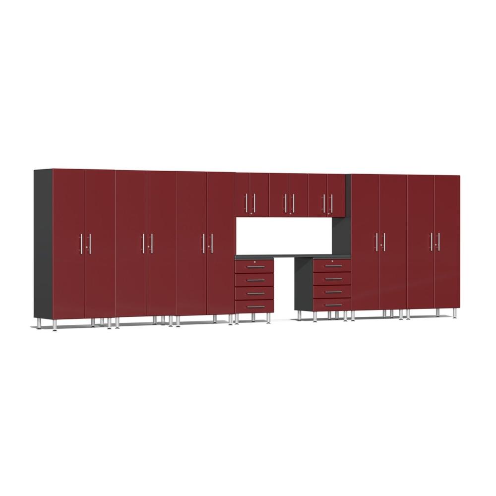 Ulti-MATE Garage Cabinets 11-Piece Workbench Set-UG23111R-Ruby Red-Garage Giant