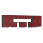 Ulti-MATE Garage Cabinets 16-Piece Set-UG22162R-Ruby Red-Garage Giant 