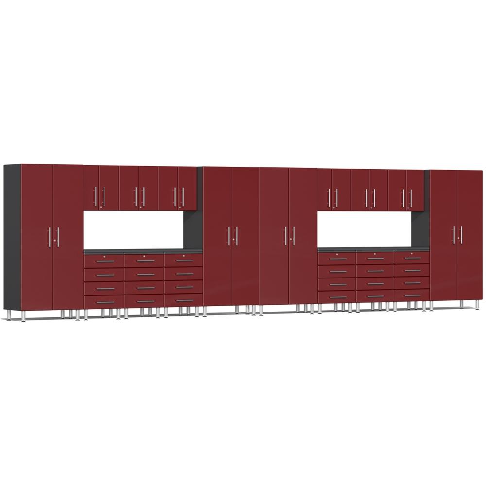 Ulti-MATE Garage Cabinets 18-Piece Set-UG22181R-Ruby Red-Garage Giant