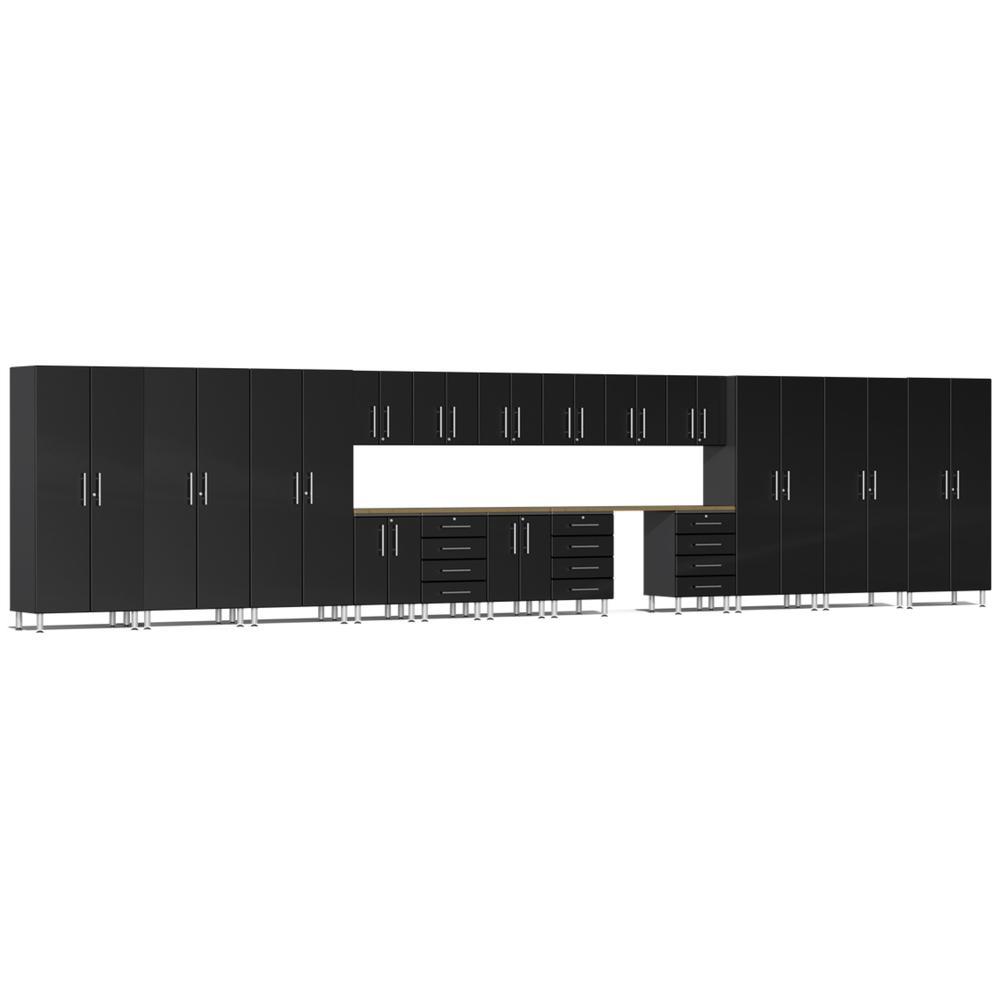 Ulti-MATE Garage Cabinets 19-Piece Super-Set-UG22192B-Midnight Black-Garage Giant