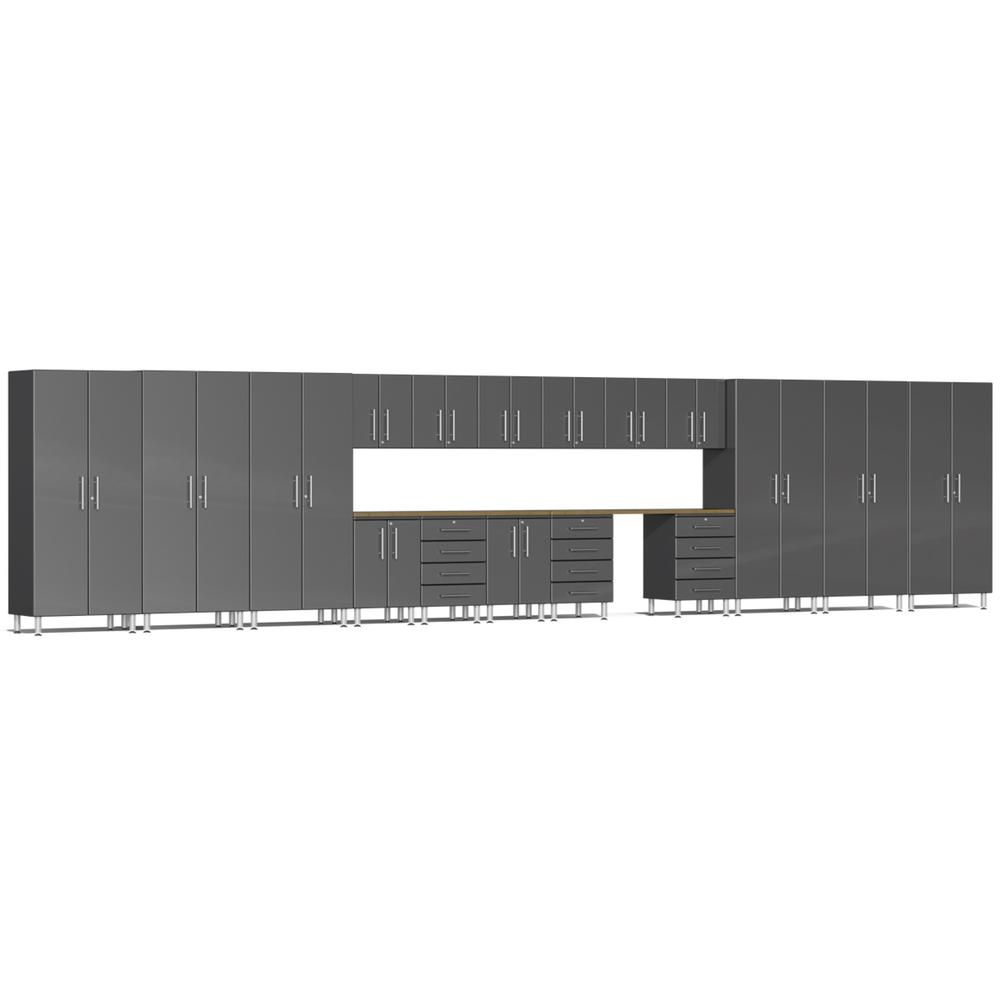Ulti-MATE Garage Cabinets 19-Piece Super-Set-UG22192G-Graphite Grey-Garage Giant