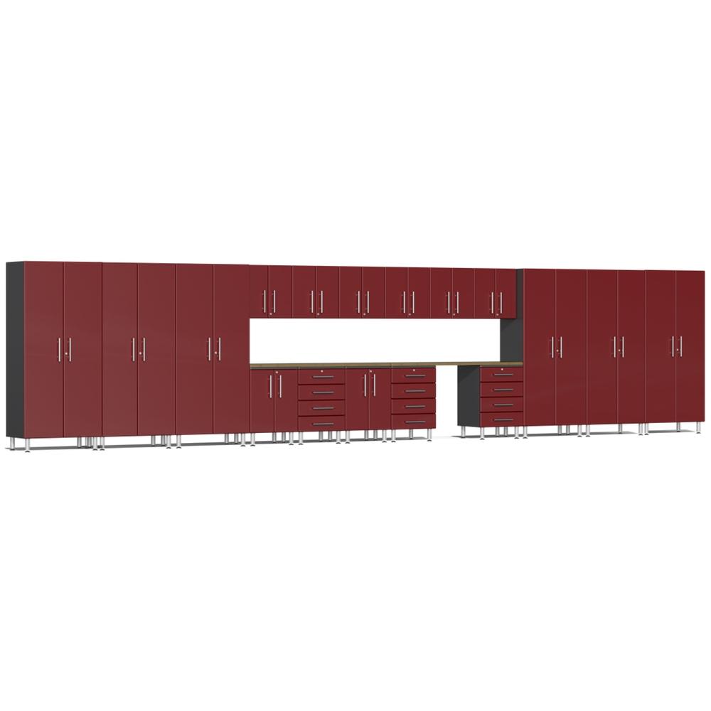 Ulti-MATE Garage Cabinets 19-Piece Super-Set-UG22192R-Ruby Red-Garage Giant