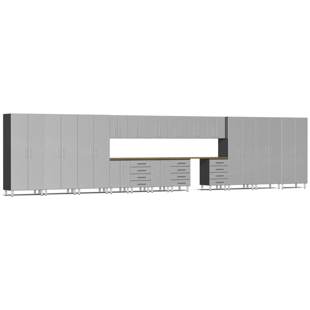 Ulti-MATE Garage Cabinets 19-Piece Super-Set-UG22192S-Stardust Silver-Garage Giant