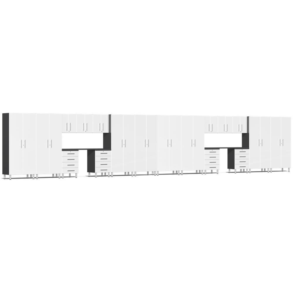 Ulti-MATE Garage Cabinets 20-Piece Set-UG22201W-Starfire White-Garage Giant