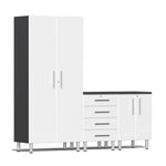 Ulti-MATE Garage Workbench With Drawers, 3-Piece with Integrated Recessed Worktop-UG25030W-Starfire White-Garage Giant 