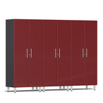 Ulti-MATE Garage Cabinets Tall Cabinets 3-Piece-UG22630R-Ruby Red-Garage Giant 