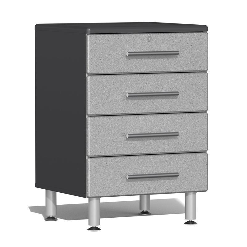 Ulti-MATE Garage Cabinets 4-Drawer Base Cabinet-UG21004S-Stardust Silver-Garage Giant