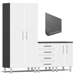Ulti-MATE Garage Cabinets 4-Piece Set With Recessed Worktop-UG26043W-Starfire White-Garage Giant 