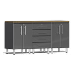 Ulti-MATE Garage Workbench With Drawers, 4-Piece With 2X Base Cabinets-UG23042G-Graphite Grey-Garage Giant 