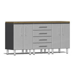 Ulti-MATE Garage Workbench With Drawers, 4-Piece With 2X Base Cabinets-UG23042S-Stardust Silver-Garage Giant 