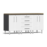 Ulti-MATE Garage Workbench With Drawers, 4-Piece With 2X Base Cabinets-UG23042W-Starfire White-Garage Giant 